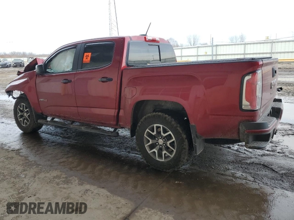 2022 GMC Canyon 4WD AT4 w/Cloth with VIN 1GTG6FEN3N1102799, listed as a Copart auction lot 46765155 with 0 mi miles and Salvage Title. Bid and sale history available at carsss.com. Image 2.