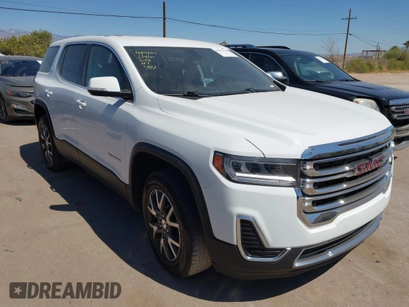 2020 GMC Acadia SLE with VIN 1GKKNKLA1LZ227373, listed as a IAAI auction lot 41852128 with 65,297 mi miles and . Bid and sale history available at carsss.com. Image 1.