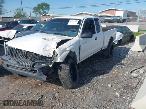 2000 Toyota Tacoma with VIN 5TEWN72N1YZ690947, listed as a IAAI auction lot 41951521 with 207,119 mi miles and . Bid and sale history available at DreamBid. Image 2.