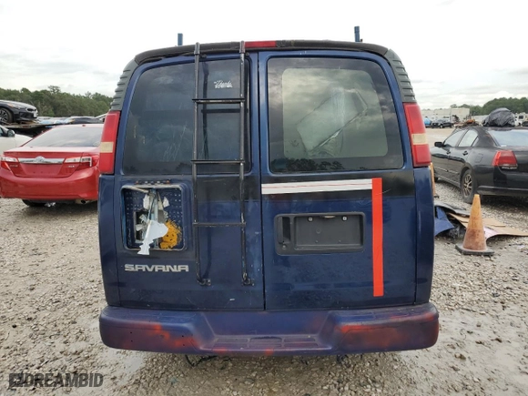 2003 GMC Savana Cargo Van with VIN 1GTHG35U831180029, listed as a Copart auction lot 64697054 with 0 mi miles and Non Repairable. Bid and sale history available at carsss.com. Image 6.