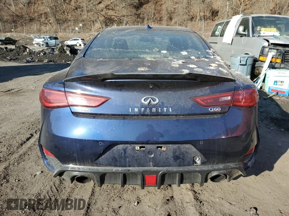 2021 Infiniti Q60 Luxe z VIN JN1EV7KL5MM470730, wystawiony jako Copart lot #42765615 z przebiegiem 29 787 mil mil oraz Szkoda całkowita • Salvage title. Historia ofert i sprzedaży dostępna na DreamBid. Obrazek 6.