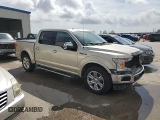 2018 Ford F-150 XL with VIN 1FTEW1CG7JFA27293, listed as a Copart auction lot 53891215 with 142,163 mi miles and Salvage Title. Bid and sale history available at carsss.com. Image 4.