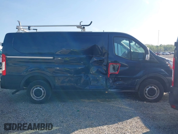 2023 Ford Transit Cargo with VIN 1FTBR1Y84PKB55342, listed as a IAAI auction lot 41511478 with 27,688 mi miles and . Bid and sale history available at DreamBid. Image 13.