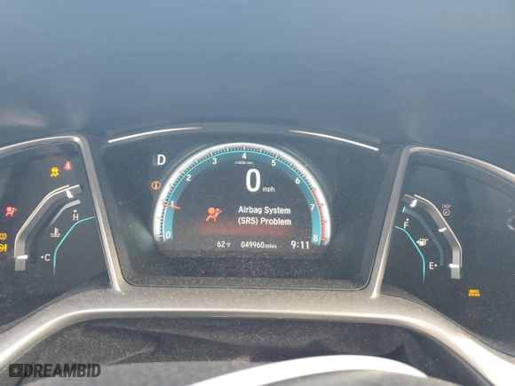 2018 Honda Civic Sedan EX-L with VIN 19XFC1F72JE000506, listed as a Copart auction lot 49286255 with 49,960 mi miles and Salvage Title. Bid and sale history available at carsss.com. Image 9.
