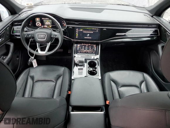2021 Audi Q7 Premium with VIN WA1AJAF73MD023311, listed as a Copart auction lot 57396725 with 94,655 mi miles and Salvage title. Bid and sale history available at DreamBid. Image 8.