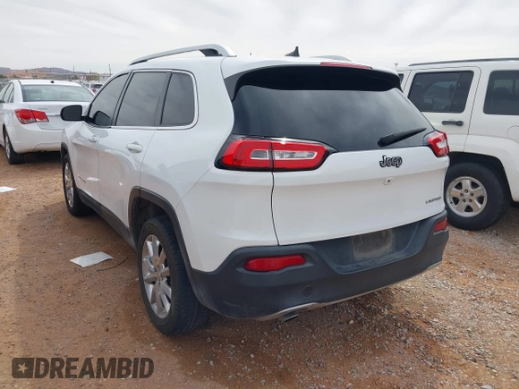 2016 Jeep Cherokee Limited with VIN 1C4PJLDB4GW233315, listed as a IAAI auction lot 41788329 with 116,174 mi miles. Bid and sale history available at carsss.com. Image 3.