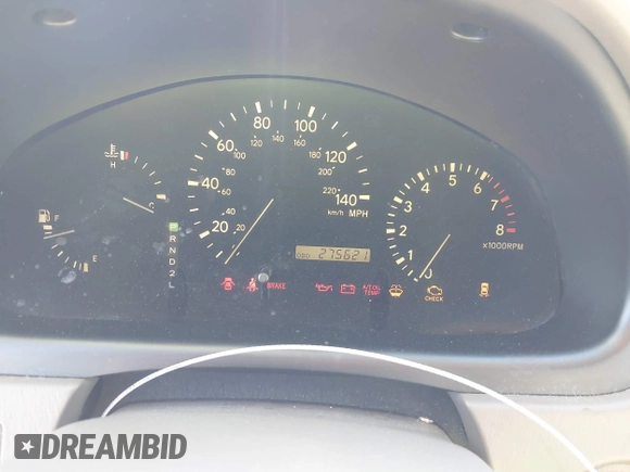 2002 Lexus RX 300 with VIN JTJHF10U920257684, listed as a IAAI auction lot 42088761 with 275,621 mi miles. Bid and sale history available at carsss.com. Image 7.