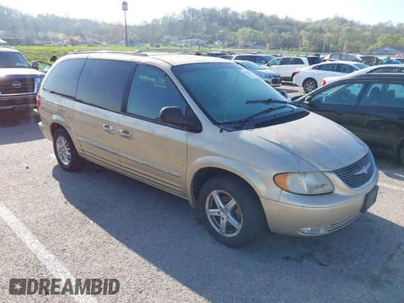 2001 Chrysler Town & Country Limited with VIN 2C8GP64L01R396390, listed as a IAAI auction lot 41978985 with 224,064 mi miles. Bid and sale history available at carsss.com. Image 1.