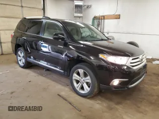 2012 Toyota Highlander Limited with VIN 5TDDK3EH3CS125295, listed as a Copart auction lot 60117725 with 176,911 mi miles and Salvage title. Bid and sale history available at DreamBid. Image 4.
