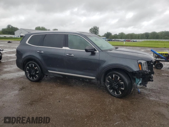 2023 Kia Telluride SX с VIN 5XYP5DGC5PG381663, выставлен на аукционе Copart как лот 60544285 с пробегом 29 845 миль миль и Списание • Salvage title. История ставок и продаж доступна на DreamBid. Изображение 4.