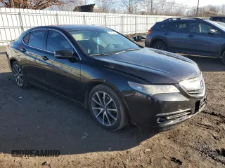 2016 Acura TLX V6 Advance with VIN 19UUB3F72GA000072, listed as a Copart auction lot 43923735 with 107,304 mi miles and Salvage Title. Bid and sale history available at carsss.com. Image 4.