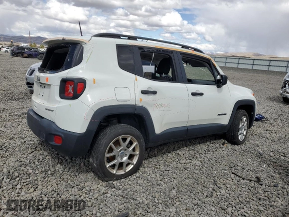 2019 Jeep Renegade Sport with VIN ZACNJBAB6KPJ96678, listed as a Copart auction lot 51792385 with Not provided miles and Salvage title. Bid and sale history available at DreamBid. Image 3.