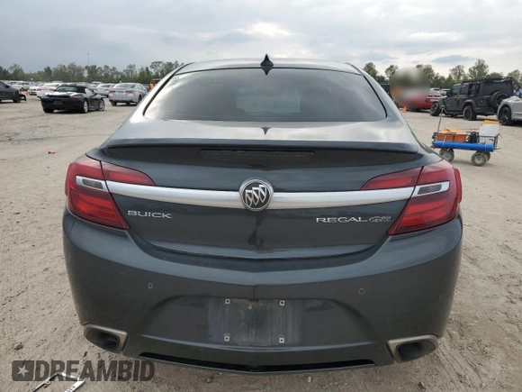 2015 Buick Regal GS with VIN 2G4GT5GX4F9291988, listed as a Copart auction lot 78278384 with 168,480 mi miles and Salvage Title. Bid and sale history available at DreamBid. Image 6.