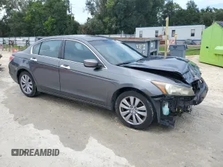 2011 Honda Accord EX-L with VIN 1HGCP3F86BA014054, listed as a Copart auction lot 64077675 with 79,662 mi miles and Salvage title. Bid and sale history available at DreamBid. Image 4.