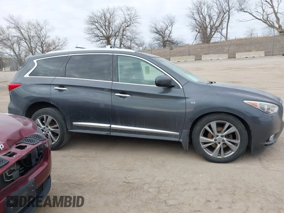 2014 Infiniti QX60 with VIN 5N1AL0MM6EC545890, listed as a IAAI auction lot 41212469 with 125,955 mi miles and . Bid and sale history available at DreamBid. Image 13.