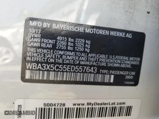 2014 BMW 3 Series Gran Turismo 328i xDrive with VIN WBA3X5C55ED557643, listed as a Copart auction lot 59037854 with 102,155 mi miles and Salvage Title. Bid and sale history available at carsss.com. Image 13.