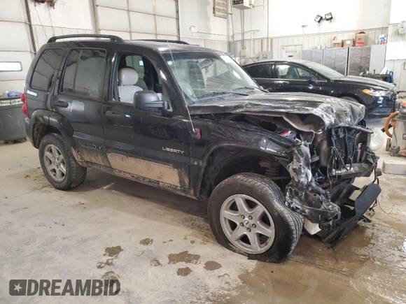 2004 Jeep Liberty Limited with VIN 1J4GL58K74W184701, listed as a Copart auction lot 50499545 with 258,811 mi miles and Salvage Title. Bid and sale history available at carsss.com. Image 4.