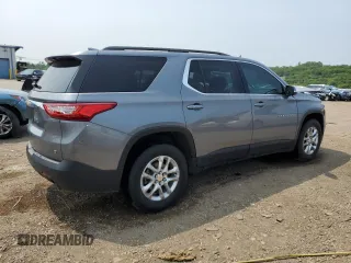 2019 Chevrolet Traverse LT Cloth z VIN 1GNERGKW6KJ214436, wystawiony jako Copart lot #60448095 z przebiegiem 79 230 mil mil oraz Szkoda całkowita • Salvage title. Historia ofert i sprzedaży dostępna na DreamBid. Obrazek 3.