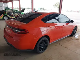2015 Dodge Dart SXT with VIN 1C3CDFBB7FD228134, listed as a IAAI auction lot 41815377 with 162,740 mi miles. Bid and sale history available at carsss.com. Image 4.