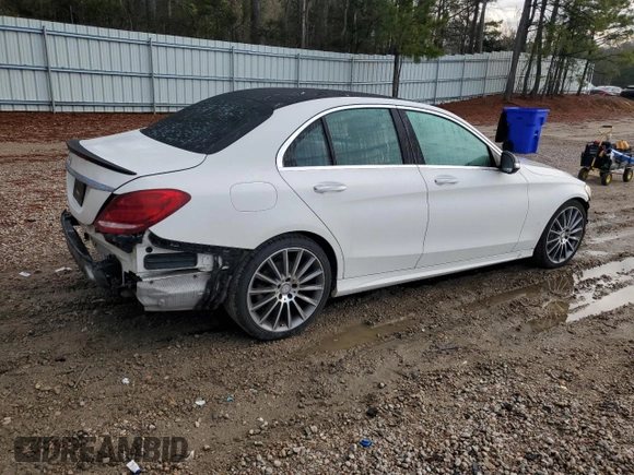 2015 Mercedes-Benz C 300 with VIN 55SWF4JB7FU093589, listed as a Copart auction lot 49947575 with 132,200 mi miles and Salvage Title. Bid and sale history available at DreamBid. Image 3.