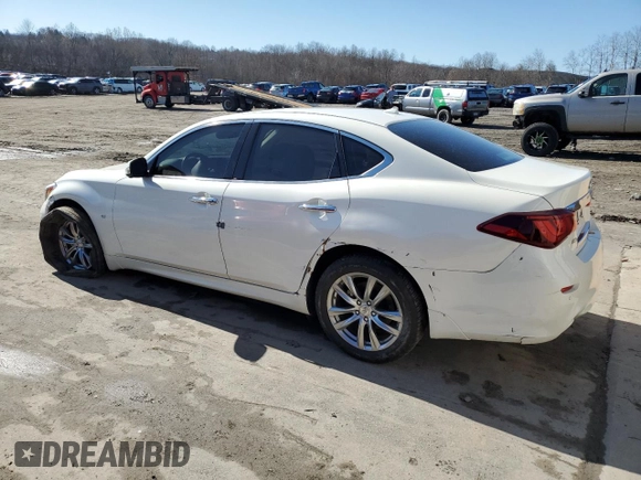 2019 Infiniti Q70 Luxe with VIN JN1BY1AR7KM585629, listed as a Copart auction lot 49665645 with 47,755 mi miles and Salvage Title. Bid and sale history available at DreamBid. Image 2.