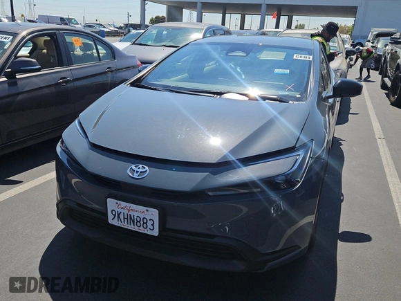 2024 Toyota Prius LE with VIN JTDACAAUXR3022182, listed as a IAAI auction lot 42844327 with 32,484 mi miles and . Bid and sale history available at DreamBid. Image 6.