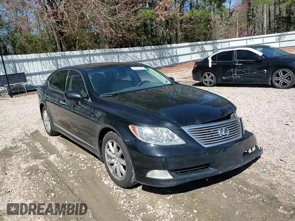 2009 Lexus LS 460 with VIN JTHCL46F195003527, listed as a Copart auction lot 49570505 with 279,651 mi miles and Salvage title. Bid and sale history available at DreamBid. Image 10.