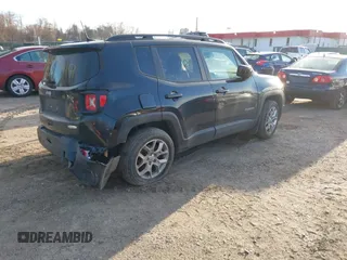 2018 Jeep Renegade Latitude with VIN ZACCJABB7JPH15240, listed as a IAAI auction lot 41727971 with 96,853 mi miles and . Bid and sale history available at carsss.com. Image 4.