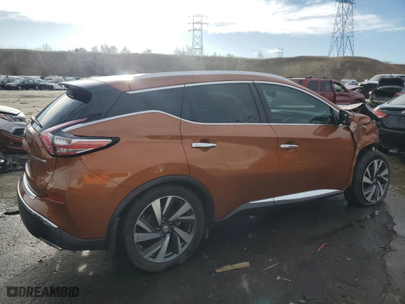 2015 Nissan Murano SV with VIN 5N1AZ2MGXFN279574, listed as a Copart auction lot 86214574 with 73,847 mi miles and Salvage Title. Bid and sale history available at carsss.com. Image 3.