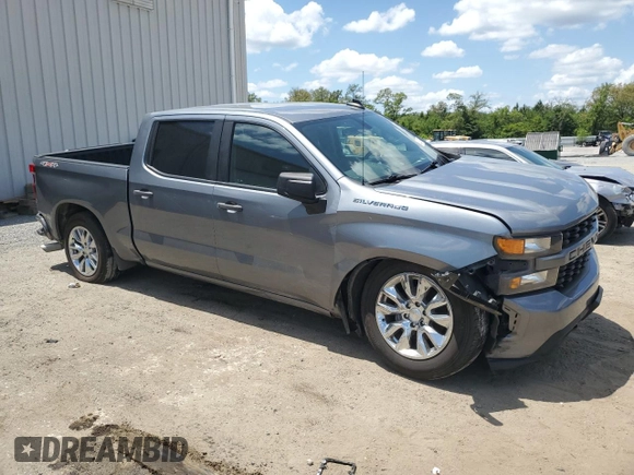 2019 Chevrolet Silverado 1500 Custom with VIN 1GCPYBEH8KZ221278, listed as a Copart auction lot 52927094 with 73,247 mi miles and Salvage Title. Bid and sale history available at DreamBid. Image 4.