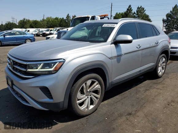 2020 Volkswagen Atlas SEL with VIN 1V2MC2CA6LC207180, listed as a Copart auction lot 61942554 with 58,814 mi miles and Clean title. Bid and sale history available at DreamBid. Image 1.