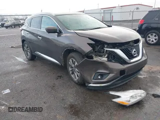 2016 Nissan Murano Platinum with VIN 5N1AZ2MG6GN106877, listed as a IAAI auction lot 41447698 with 124,451 mi miles. Bid and sale history available at carsss.com. Image 1.