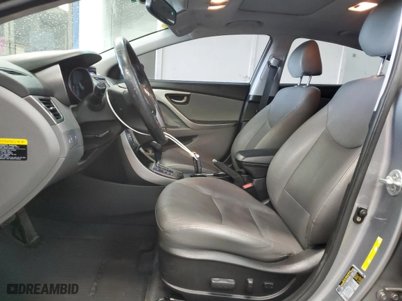 2013 Hyundai Elantra GLS PZEV with VIN KMHDH4AE2DU992373, listed as a Copart auction lot 51238635 with 117,561 mi miles and Salvage Title. Bid and sale history available at carsss.com. Image 7.