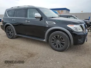 2018 Nissan Armada Platinum with VIN JN8AY2NEXJ9733932, listed as a Copart auction lot 68540944 with 60,030 mi miles and Salvage Title. Bid and sale history available at carsss.com. Image 4.