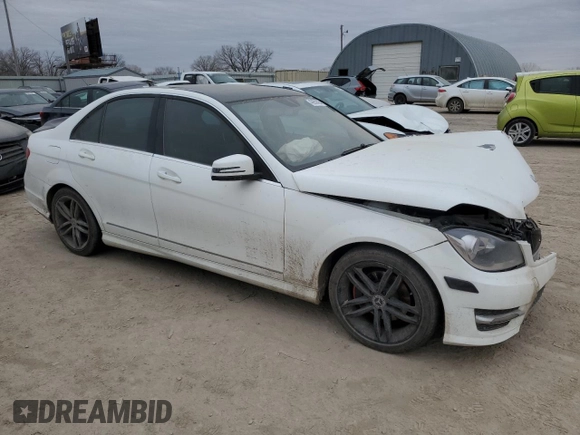 2013 Mercedes-Benz C 250 Sport with VIN WDDGF4HB5DA784854, listed as a Copart auction lot 43953325 with 83,617 mi miles and Salvage Title. Bid and sale history available at carsss.com. Image 4.