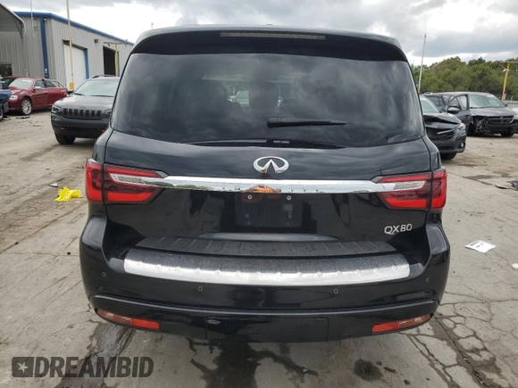 2019 Infiniti QX80 LUXE with VIN JN8AZ2ND6K9850428, listed as a Copart auction lot 71494304 with 60,426 mi miles and Salvage Title. Bid and sale history available at carsss.com. Image 6.