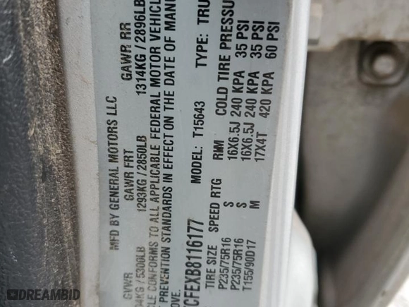 2011 Chevrolet Colorado LT w/1LT with VIN 1GCHTCFEXB8116177, listed as a Copart auction lot 44383605 with 207,230 mi miles and Salvage Title. Bid and sale history available at carsss.com. Image 14.