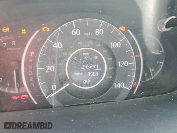 2013 Honda CR-V LX with VIN 3CZRM3H39DG710506, listed as a Copart auction lot 58483705 with 245,244 mi miles and Non repairable. Bid and sale history available at DreamBid. Image 9.