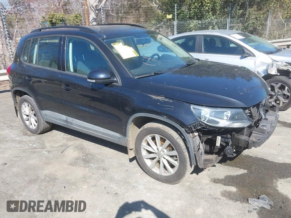 2017 Volkswagen Tiguan S with VIN WVGBV7AX3HK053429, listed as a IAAI auction lot 41610376 with 85,807 mi miles and . Bid and sale history available at DreamBid. Image 1.