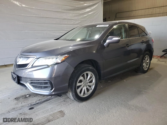 2017 Acura RDX with VIN 5J8TB4H39HL020918, listed as a Copart auction lot 52717695 with 107,124 mi miles and Clean Title. Bid and sale history available at carsss.com. Image 1.