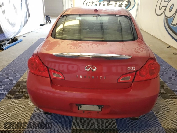 2008 Infiniti G35 Journey with VIN JNKBV61E08M223603, listed as a Copart auction lot 67117624 with Not Provided miles and Clean Title. Bid and sale history available at DreamBid. Image 6.