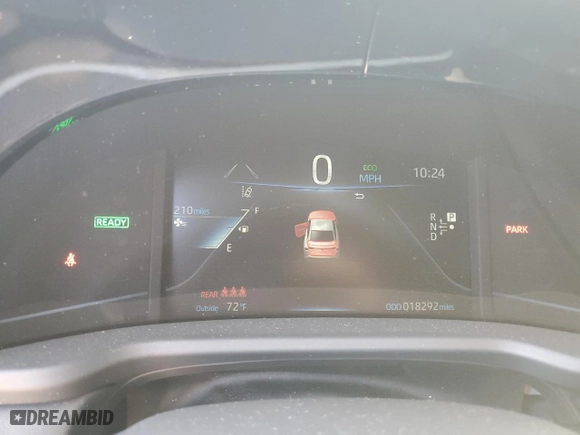 2022 Toyota Mirai XLE with VIN JTDAAAAA8NA006886, listed as a Copart auction lot 59373384 with 18,292 mi miles and Salvage Title. Bid and sale history available at carsss.com. Image 9.