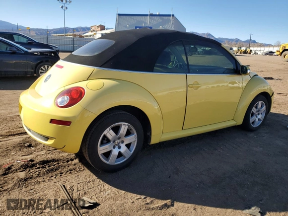 2007 Volkswagen Beetle with VIN 3VWPF31Y47M420531, listed as a Copart auction lot 87063014 with 55,736 mi miles and Salvage title. Bid and sale history available at DreamBid. Image 3.