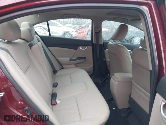 2014 Honda Civic Sedan EX-L with VIN 2HGFB2F92EH525037, listed as a IAAI auction lot 41914340 with 57,927 mi miles. Bid and sale history available at carsss.com. Image 8.