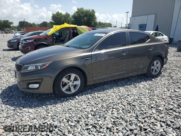 2014 Kia Optima LX with VIN 5XXGM4A75EG333628, listed as a Copart auction lot 59273445 with 81,764 mi miles and Salvage title. Bid and sale history available at DreamBid. Image 1.