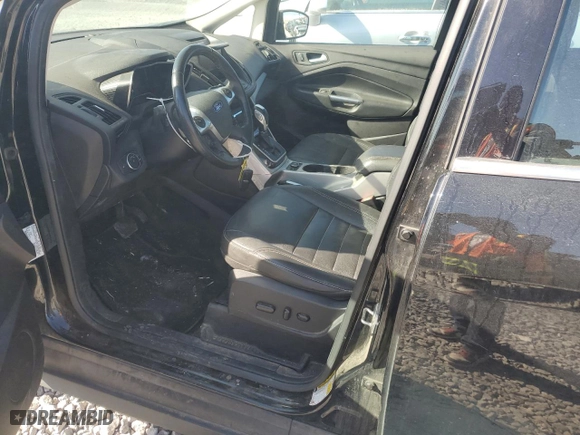 2015 Ford C-Max Energi SEL with VIN 1FADP5CU4FL105131, listed as a Copart auction lot 46334945 with 0 mi miles and Salvage Title. Bid and sale history available at carsss.com. Image 7.