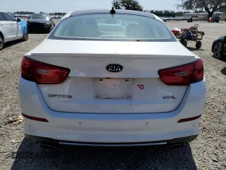 2015 Kia Optima SX Turbo with VIN 5XXGR4A60FG516459, listed as a Copart auction lot 54153155 with 66,643 mi miles and Salvage Title. Bid and sale history available at carsss.com. Image 6.