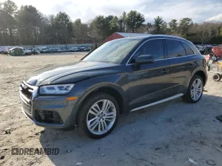 2018 Audi Q5 Premium Plus with VIN WA1BNAFY0J2110561, listed as a Copart auction lot 49901515 with 68,300 mi miles and Salvage Title. Bid and sale history available at carsss.com. Image 1.