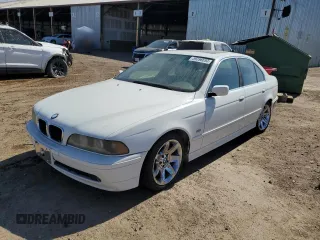 2003 BMW 5 Series 525i z VIN WBADT43493G027575, wystawiony jako Copart lot #59810925 z przebiegiem Nie podano mil oraz Szkoda całkowita • Salvage title. Historia ofert i sprzedaży dostępna na DreamBid. Obrazek 1.