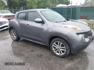 2014 Nissan Juke SV with VIN JN8AF5MV6ET355822, listed as a IAAI auction lot 42523062 with 117,624 mi miles and . Bid and sale history available at DreamBid. Image 1.
